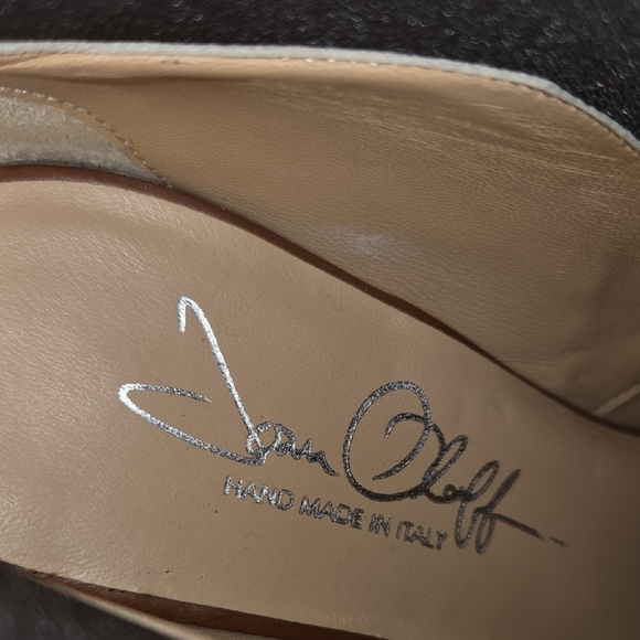 Joan Oloff Sophisticated Brown and Black Heeled Ankle Boots,sz 39. - Picture 3 of 5